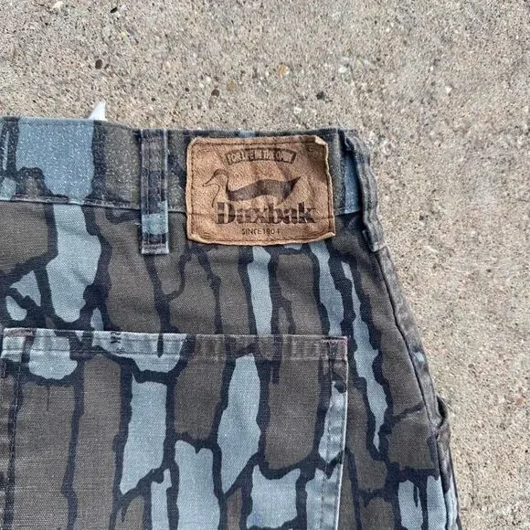 Vintage 80’s Duxbak Tree Bark Camo Hunting Pants - Picture 3 of 5